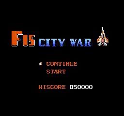 F15 City War Title Screen